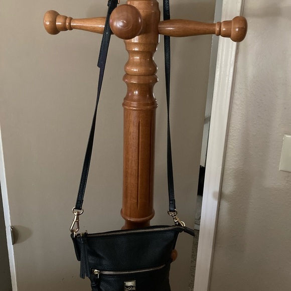 Kooba Underestimated Black Leather Quality Mid Lux Crossbody Bag - Picture 4 of 4